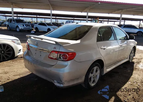 2011 Toyota Corolla S from USA, damaged, VIN 2T1BU4EE1BC692237